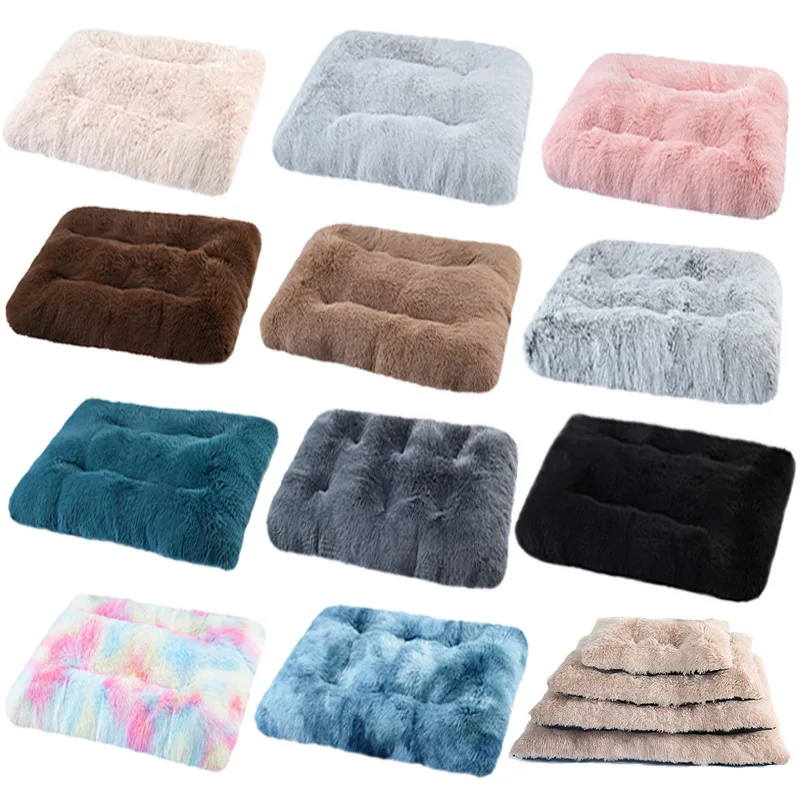 Camas macias para cães, casa de pelúcia longa e macia, melhor cama para cães, cesta, produtos para animais de estimação, almofada, cama para gatos, animais, sofá de dormir