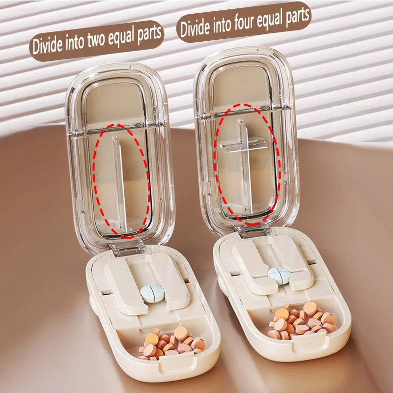 

Картинговый резак для таблеток, ящик для хранения, пылезащитный разделитель, органайзер, дробилка, резак для таблеток, ежедневный органайзер для лекарств, портативный контейнер для таблеток