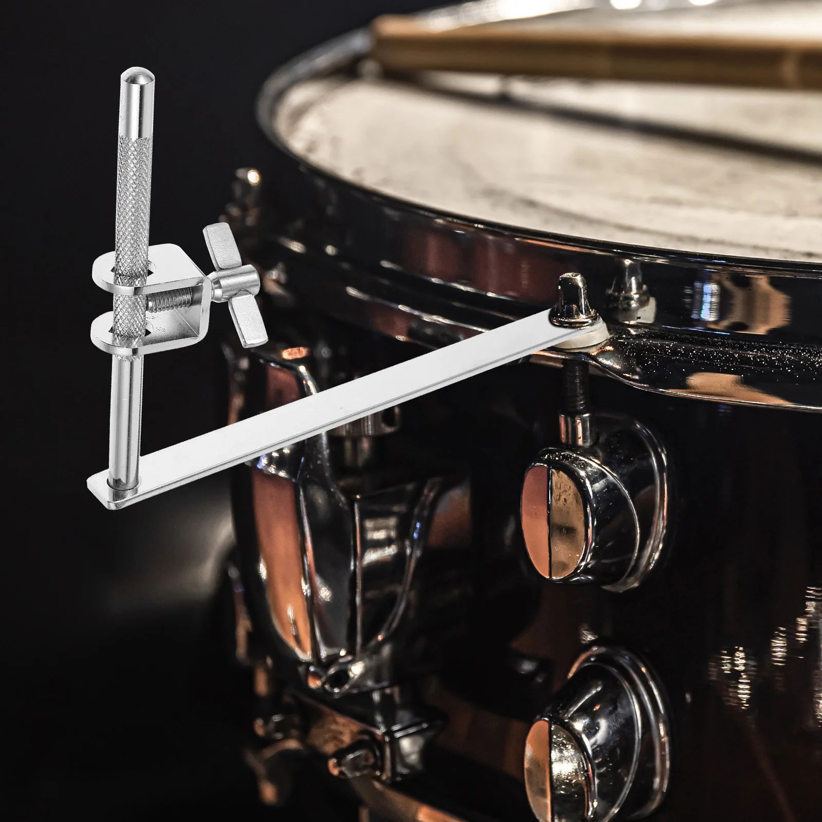 

Cowbell Mount Clip 1Set Durable Metal Bracket Snare Drum Protection Easy Install Cowbell Mount Clip Drum Music Instrument Part