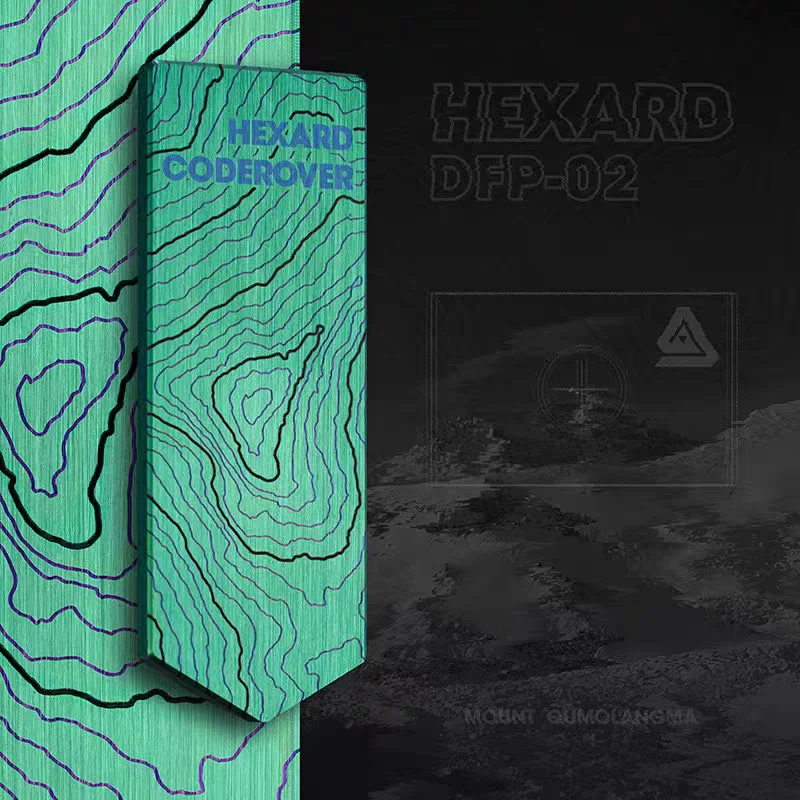 Everest Hexard DFP-02 Parche táctico de titanio púrpura con gancho - imagen 4