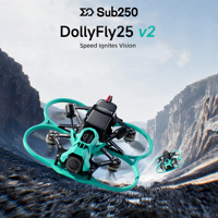 Sub250 DollyFly25 V2 O4 Air Unit Pro /WTFPV 2.5 Inch 4S CineWhoop 4K/120fps Video FPV 1404 4500KV Quadcopter Freestyle Drone