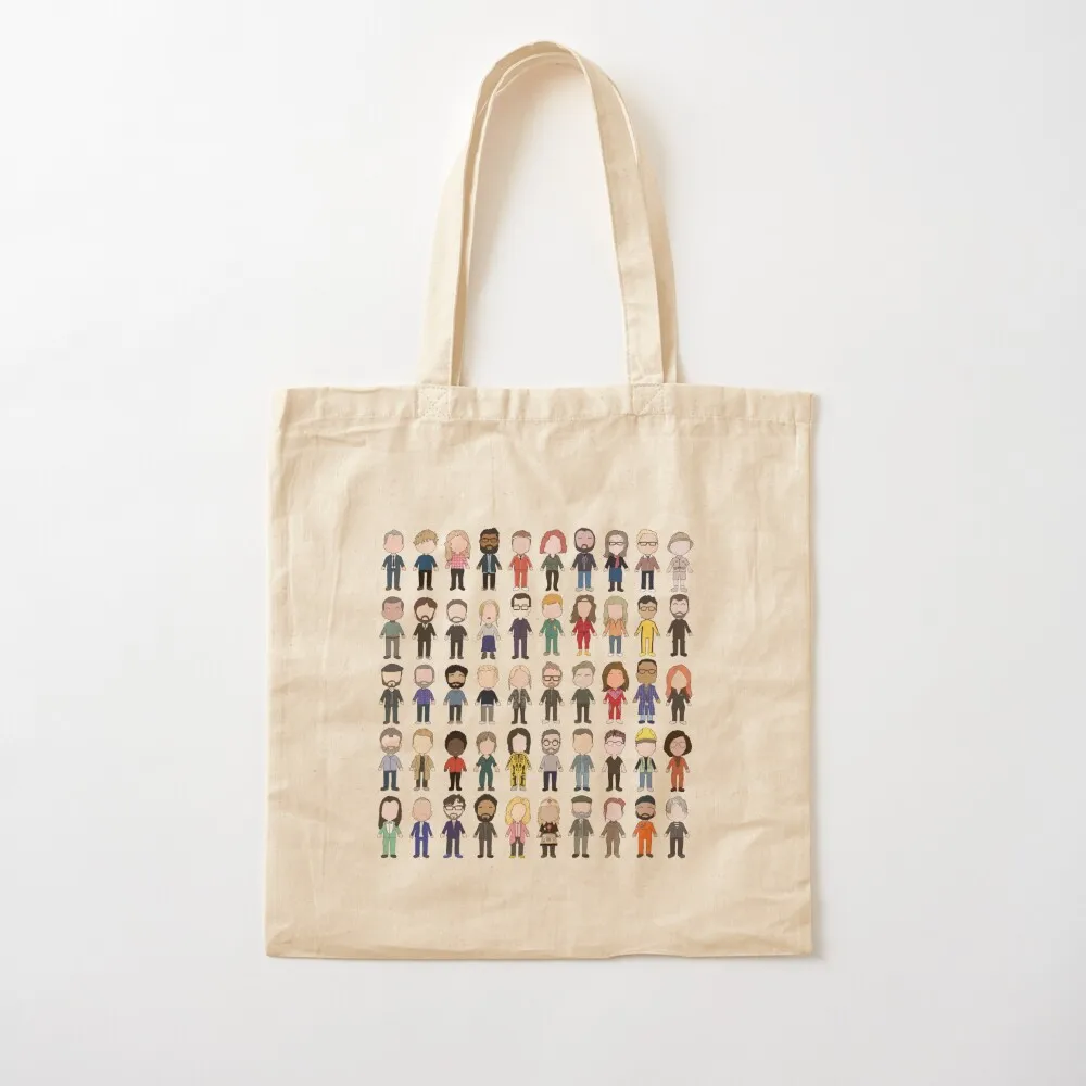 Cast Poster Taskmaster First Ten Series Tote Bag woman shopping bag free delivery bags Big bag Reusable bags