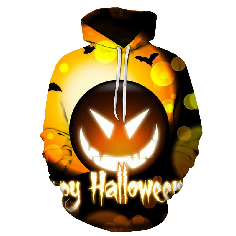 

2021 New Spring Autumn Hoodies Halloween Horror 3D Printed Men Women Children Sweatshirts Boy Girl Kids Cool Pullover Streetwear