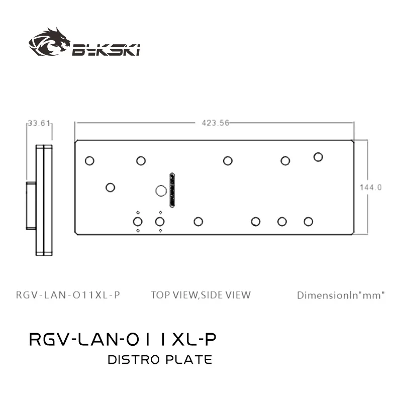 BYKSKI Acrylic Tank Use for LIANLI O11 Dynamic XL Computer Case/ Combo DDC Pump / Efficient and Attractive RGV-LAN-O11XL-P