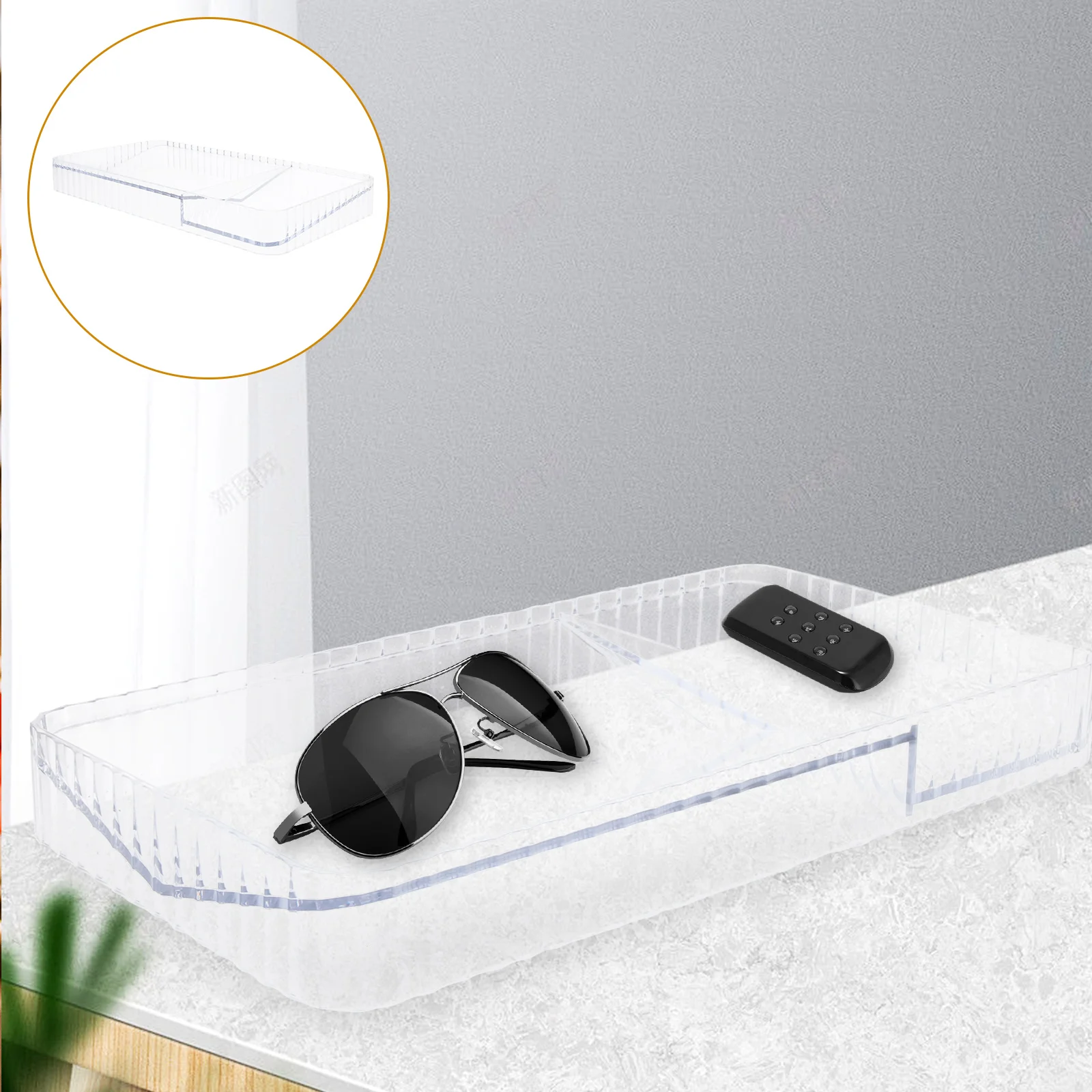 

Multifunctional Desktop Jewelry Holder Pencil Tray Stationery Organizer Earring Ring Storage Lipstick Plate Trinket Dish