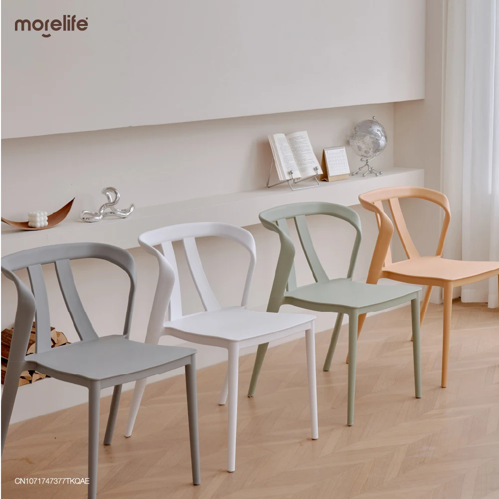 Modern Minimalist Dining Chair Wooden Leg Plastic Luxury Soft Chair Ergonomic, Toilet Chair Restaurant Coffee Shop Furniture