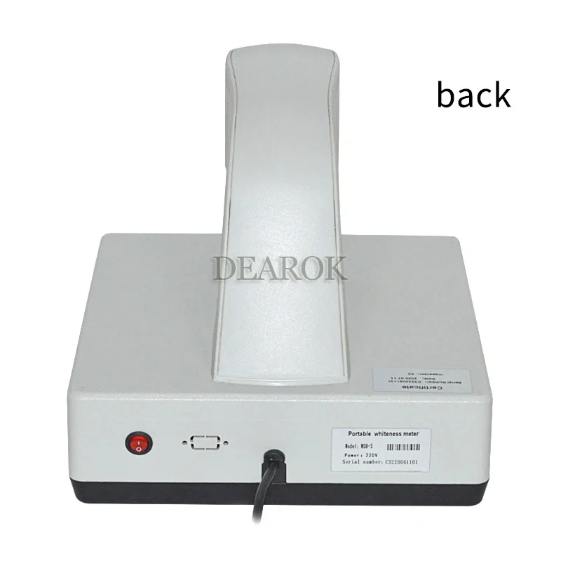 WSB-3 Dispositivo medidor de blancura de escritorio portátil medidor de blancura de fluorescencia prueba de polvo de papel 220V 1 ud.