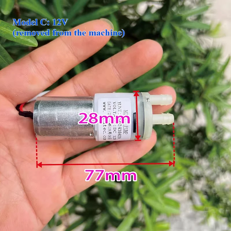 1PC Micro 370 Motor Water Pump DC 3.7V/ 6V/ 12V/ 24V Self Priming Diaphragm Water Pump Suction Water Flow Control Pump for Tank