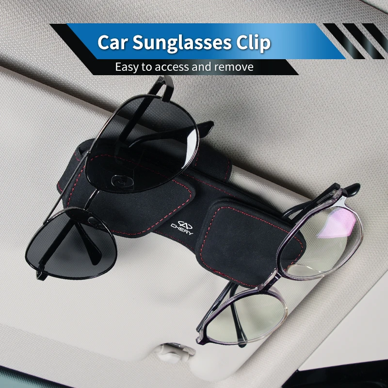 Nuevo Clip para Gafas de Sol para Coche, Soporte para Visera, Accesorios para Chery Fulwin QQ Tiggo 3 5 T11 A1 A3 A5 Amulet M11 Eastar Elar
