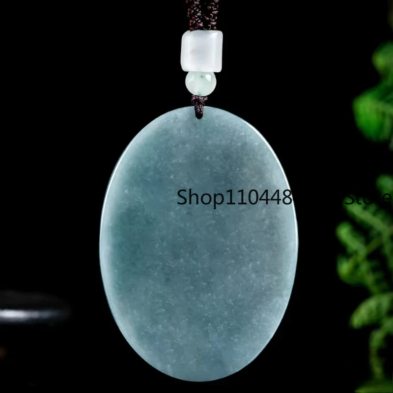 الطبيعية A-السلع الجاديت الأزرق قلادة الماء الطاوية يوان شي تيان زون قلادة من اليشم الرجال النساء موضة الخرز الكنز قلادة من اليشم #5