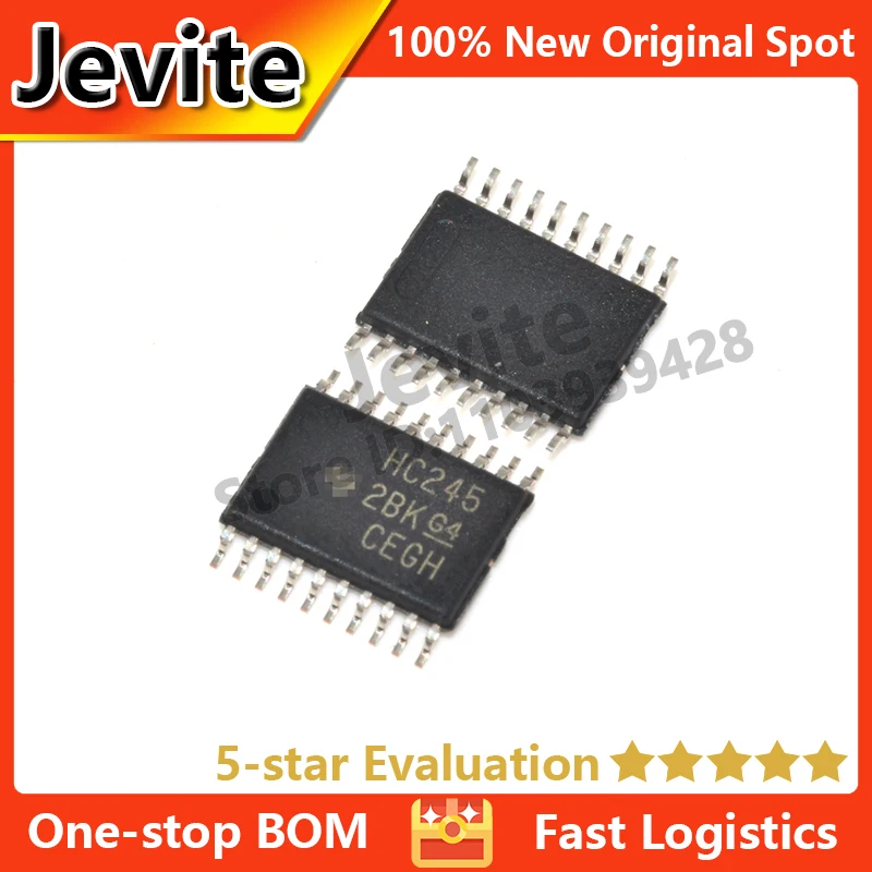 

Jevite 100% New Original electronics Controller IC SN74HC245PWR TSSOP-20 2V~6V Transceiver