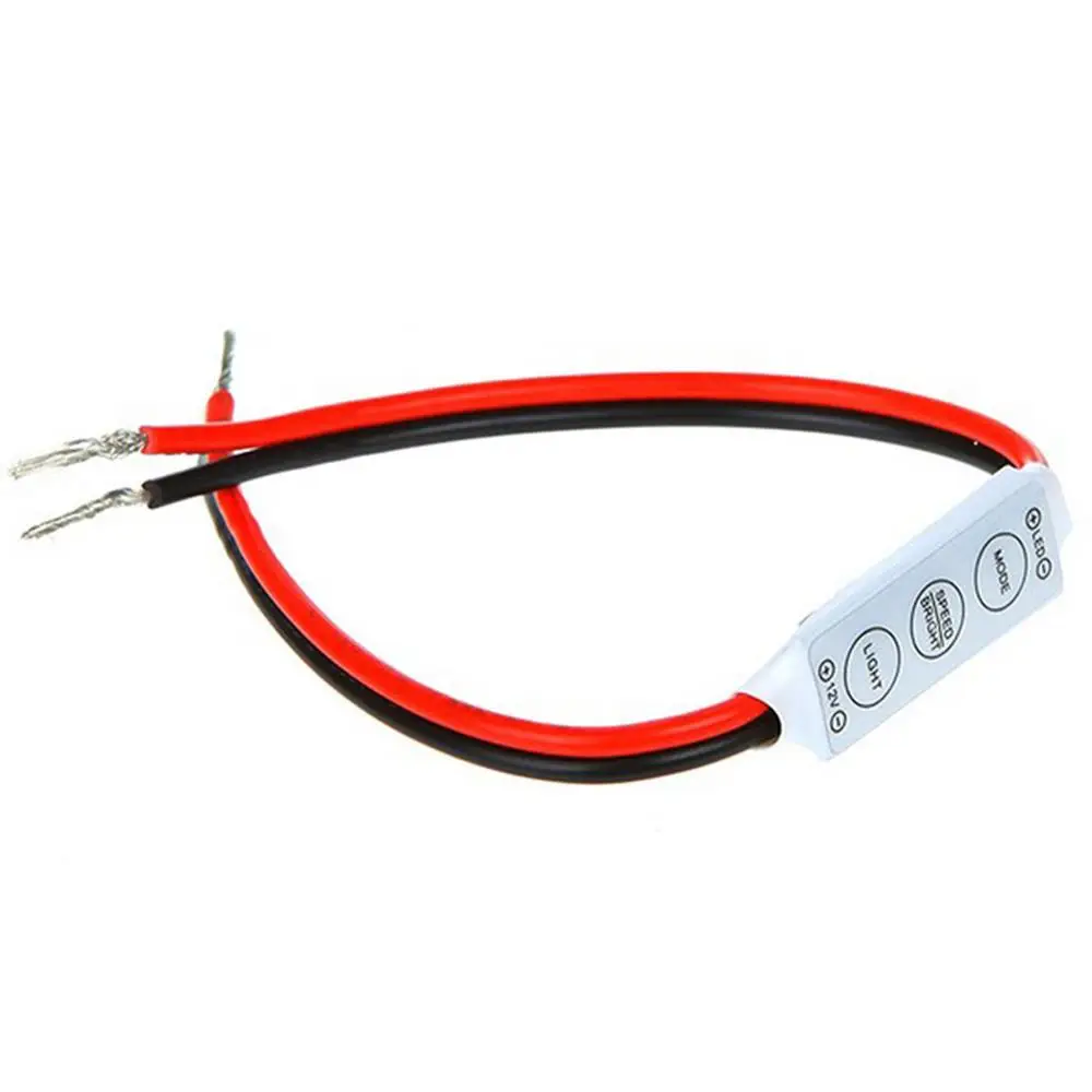 Keys Controller DC 12V Mini LED Strip RGB Single Color For SMD 3528/5050/5730/5630/3014 LED Strip Lights DC 12V