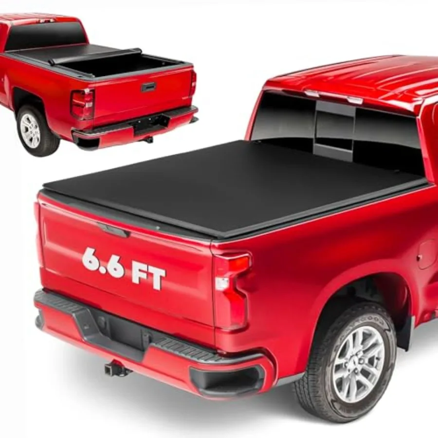 

Мягкий свернутый чехол-кровать для грузовика Tonneau для моделей Chevrolet Silverado и GMC Sierra 1500 20142018, совместимый с серебром 20152019.