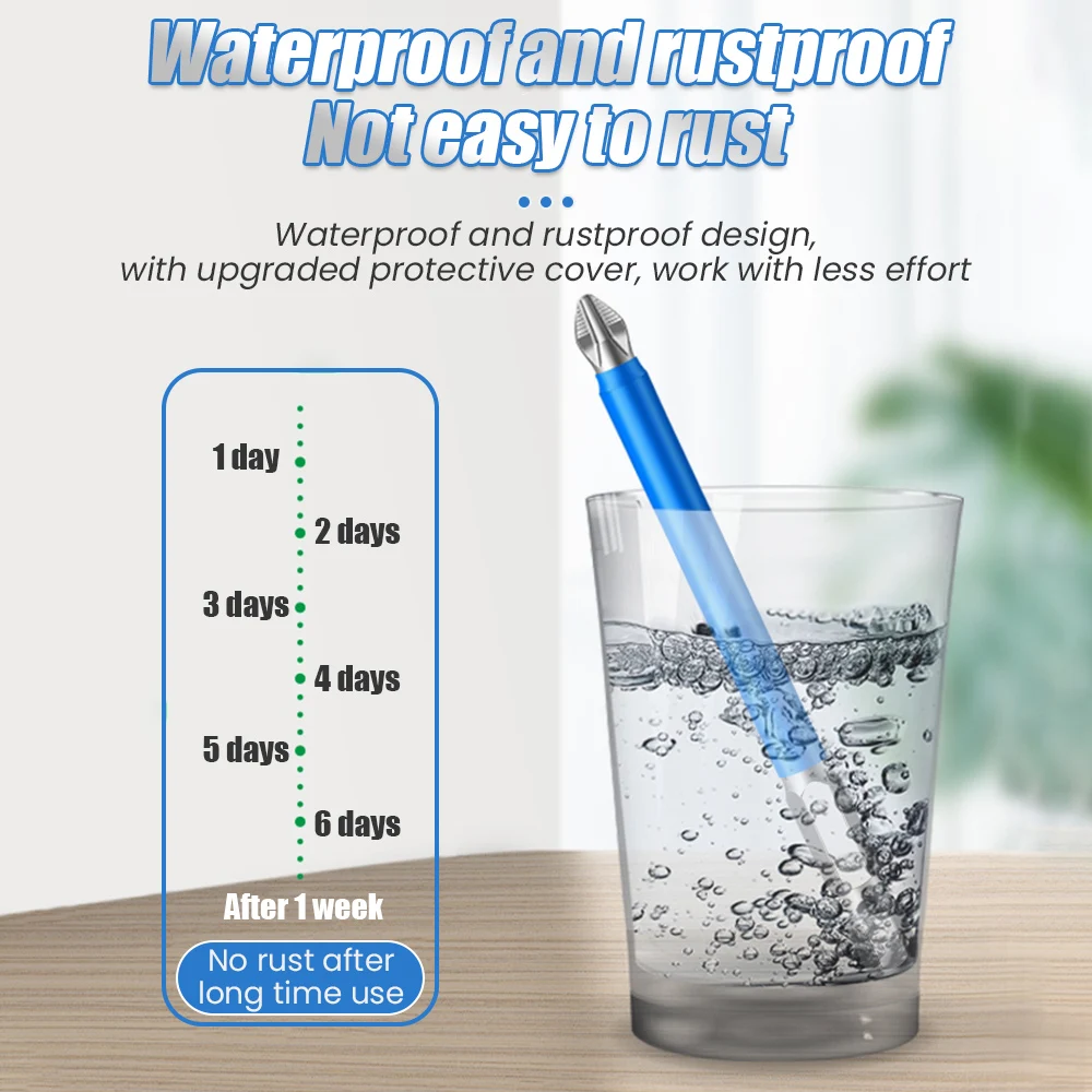 ชุดหัวไขควงแม่เหล็กสำหรับ PH2กันลื่นไขควงไฟฟ้ามีความแข็งสูงชุดหัวสกรูบิตสกรูสว่านไฟฟ้า