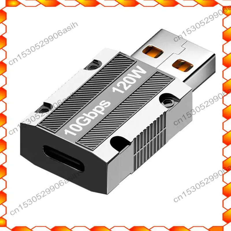 -AT52 1 قطعة 120 واط نوع C إلى USB Otg محول سبائك الزنك للهاتف باد محول