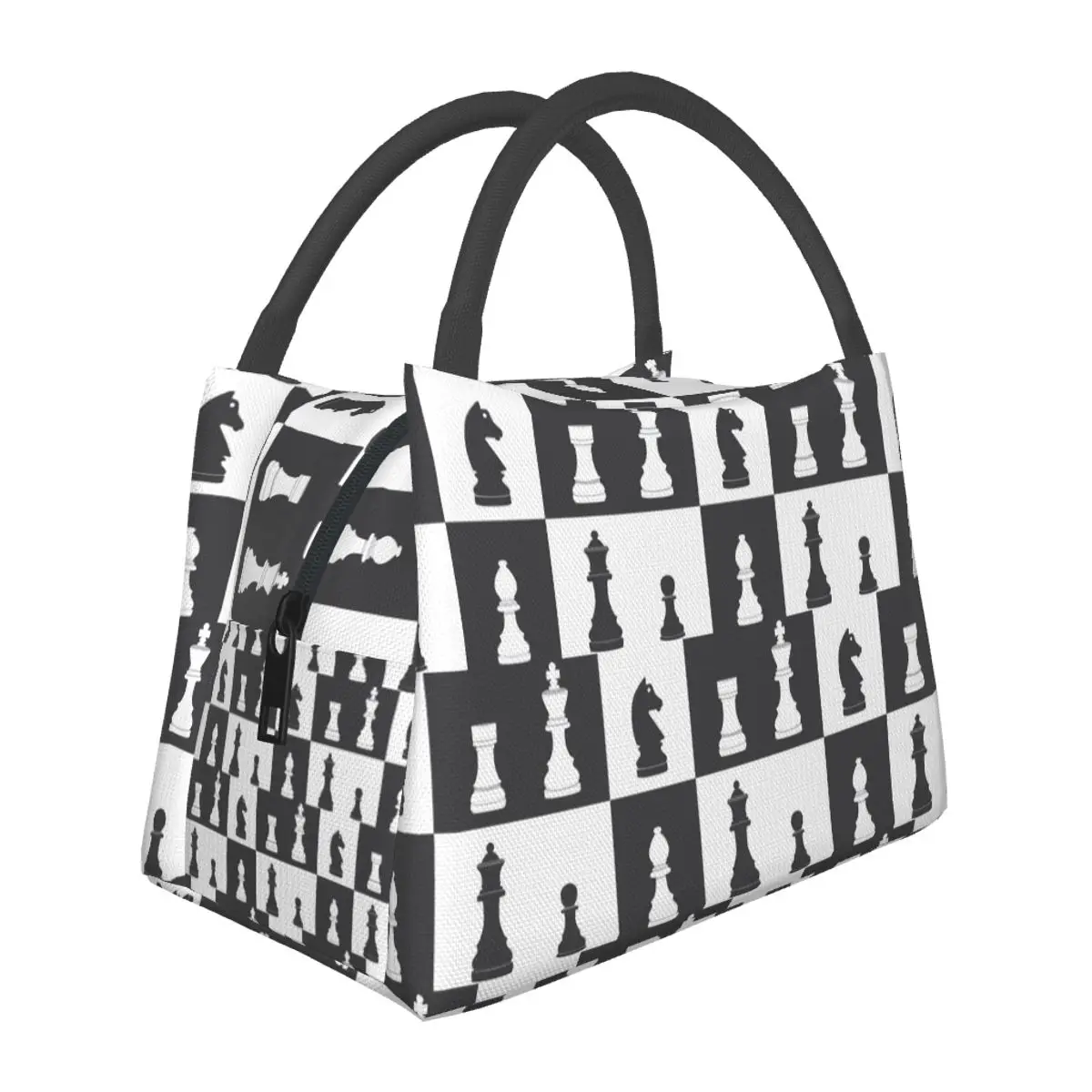 Chess Pieces On Board Insulated Lunch Bag for Women Picnic Storage Food Boxes Portable Container Cooler Thermal Lunch Box Tote