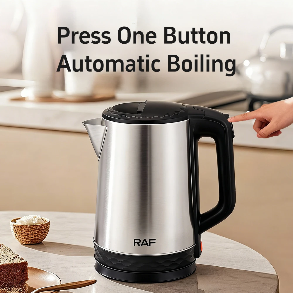 غلاية كهربائية ذكية 2.3 لتر من الفولاذ المقاوم للصدأ مع صافرة أجهزة المطبخ وعاء حراري للشاي والقهوة للمنزل