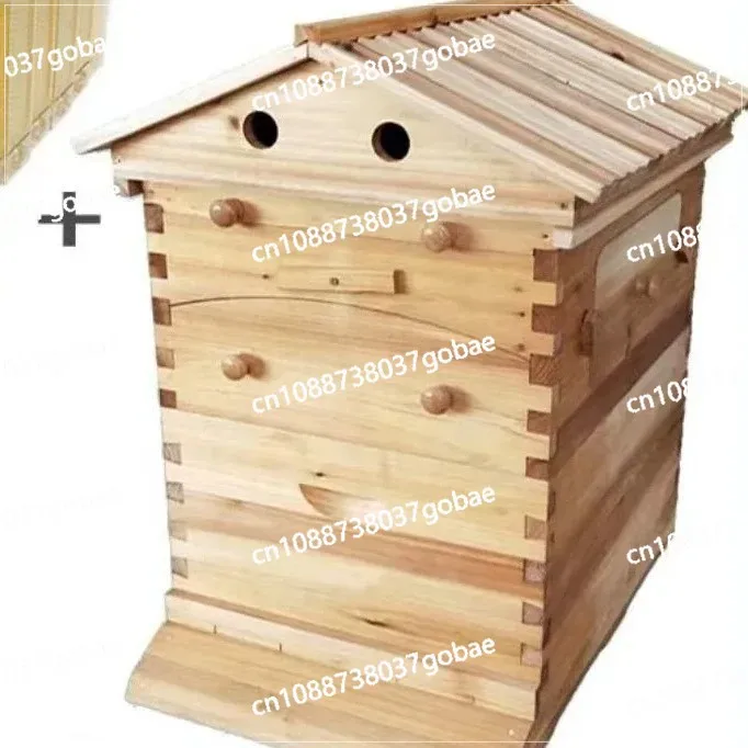 الشمع المسلوق لخلية النحل مجموعة العسل الأوتوماتيكية صندوق النحل ذو التدفق التلقائي ، أداة تربية النحل بإطار عش العسل المتدفق الذاتي