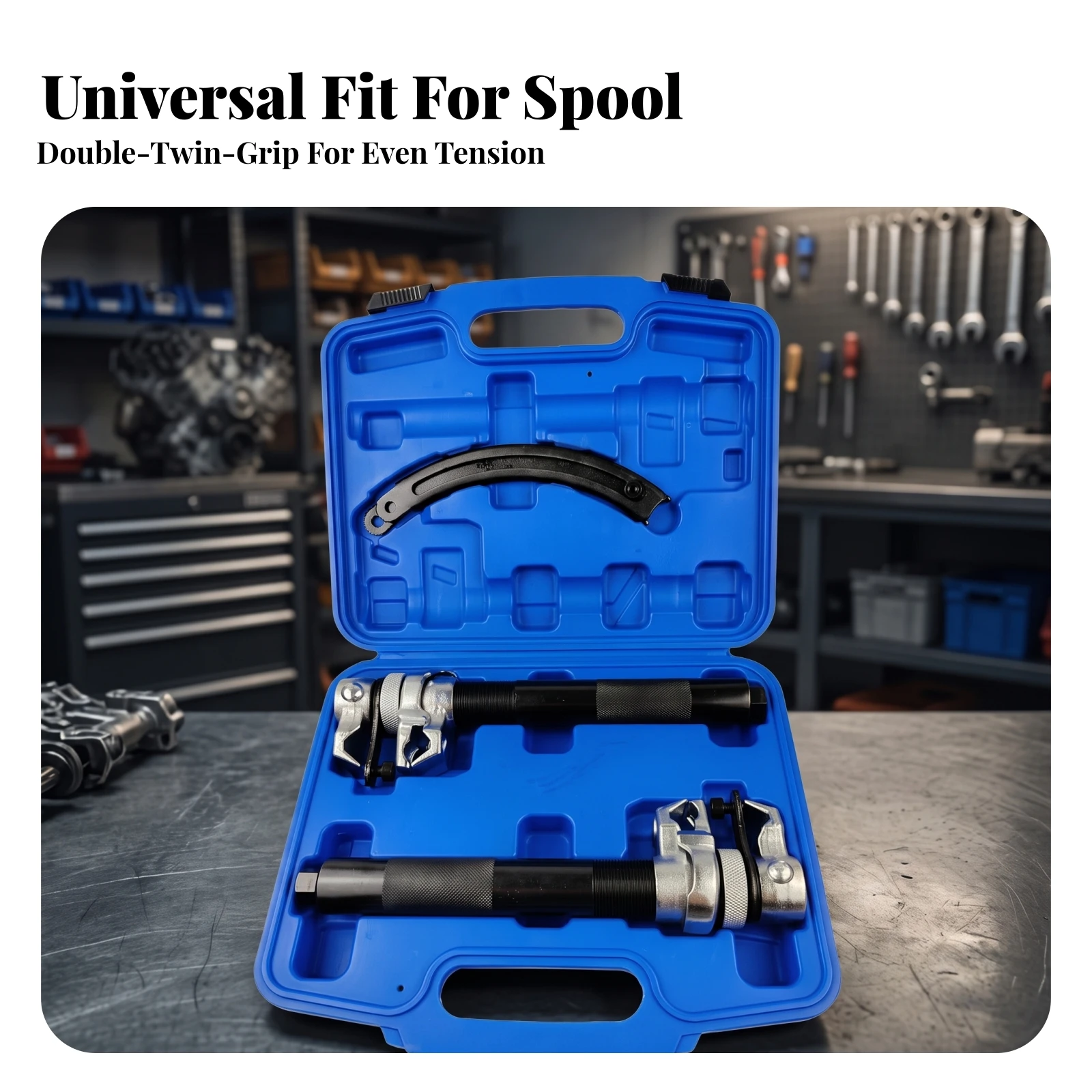 Spring Compressor Tool Kit High Load Capacity Automotive Spring Compressor with Case Versatile Safe for Mechanics