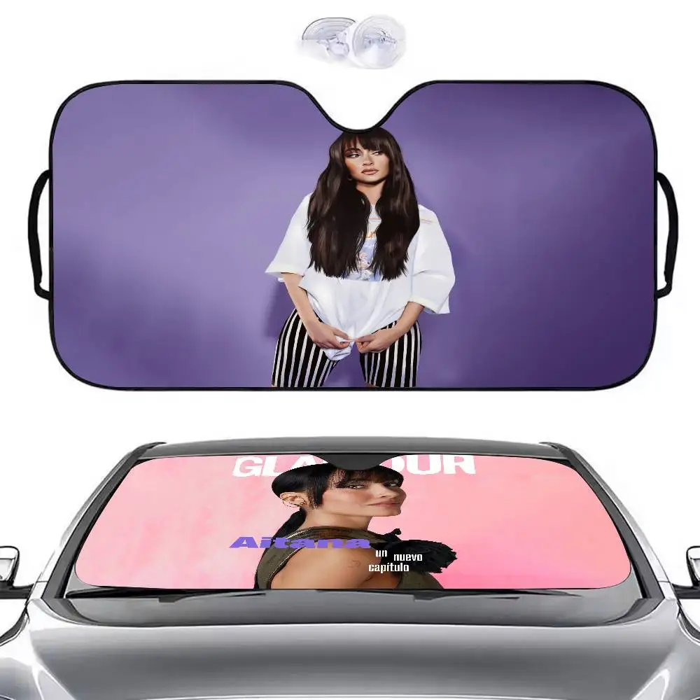 

Солнцезащитный козырек для автомобиля SINGER A-Aitana Ocana, зонтик от солнца на лобовое стекло автомобиля, защита от ультрафиолета и внутренний охладитель