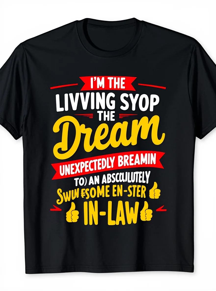 

Funny Brother-In-Law T-Shirt - Awesome Sister-in-Law Gag Smooth Texture Casual Tee