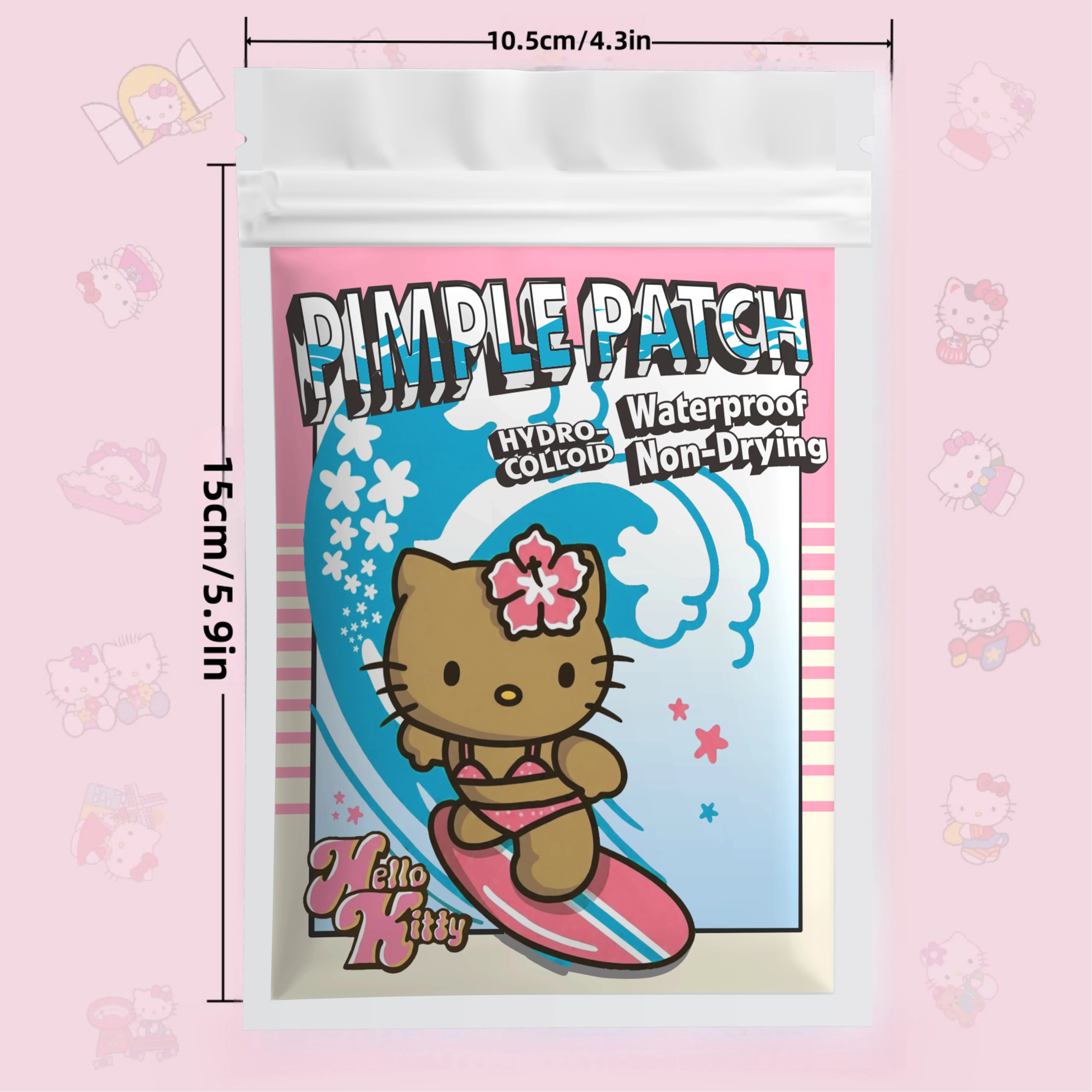 Sanrio x HelloKitty  125pcs Super cute pimple stickers, gentle and non-irritating. Super cute concealing pimple stickers