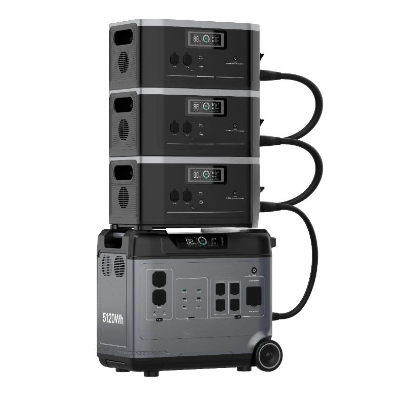Silent Solar Generator 6000 Watt Universal Voltage Fast Charging Portable Power Station 40KWh