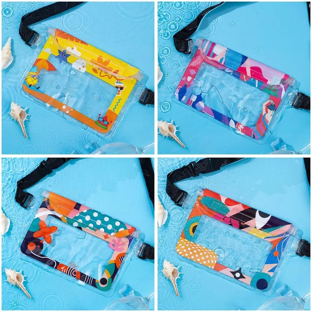 

Многофункциональная сумка для хранения плавания из ПВХ, водонепроницаемая поясная сумка с сенсорным экраном, большая вместительная прозрачная герметичная сумка