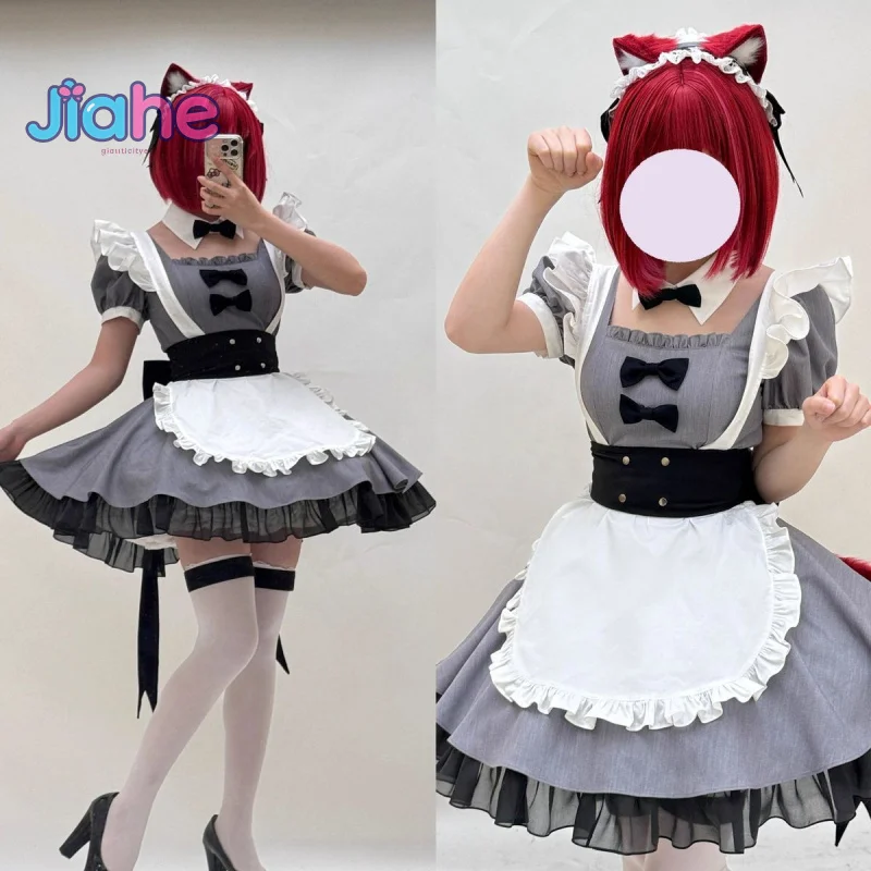 Disfraz de Anime Arima Kana OSHI NO KO, disfraz de Halloween, Carnaval, dulce vestido de sirvienta, accesorios para la cabeza, uniforme de mujer Lolita