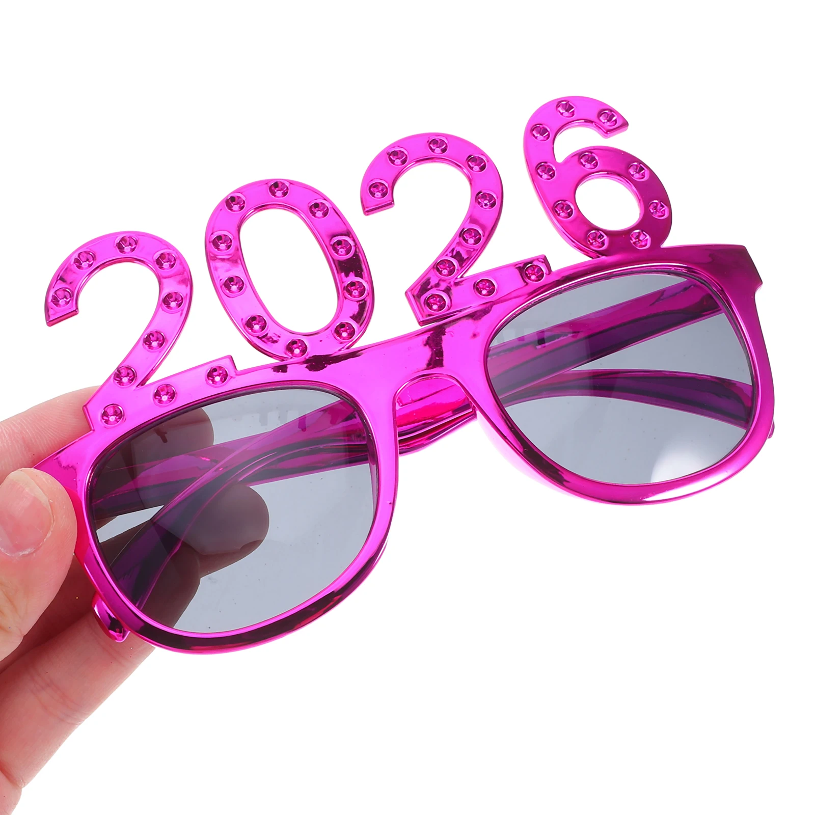 

5 Pcs 2026 Glasses Number Party Happy Year Eyeglasses Box New Plastic Eve Year's