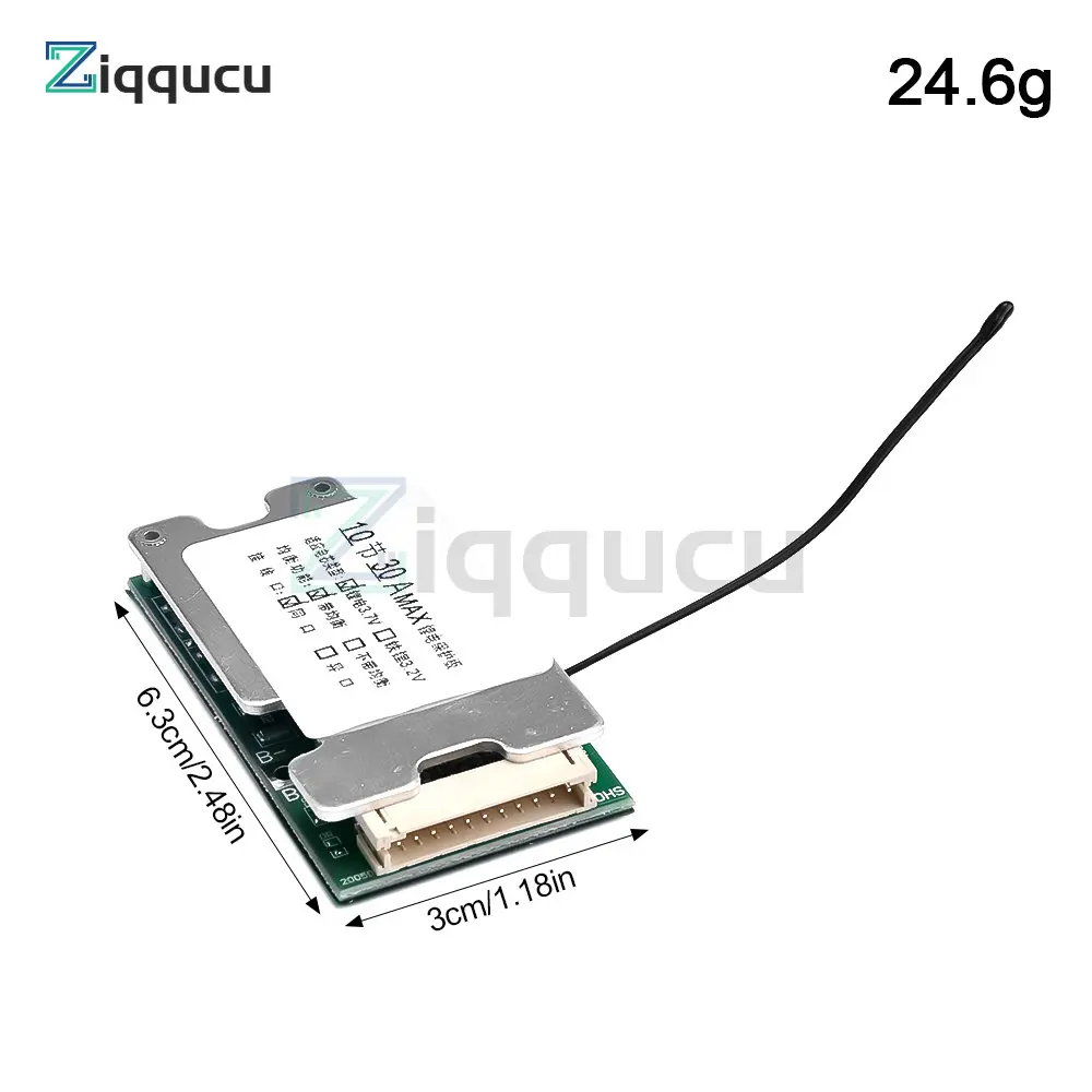 Scheda di carica batteria al litio agli ioni di litio 10S 30A 36V BMS 18650 con bilanciatore di protezione PCM 10S BMS Circuito di ricarica