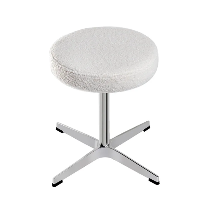 

Nordic circle velvet makeup chair household wabi wind living room round pier small stool makeup stool medieval designer dressing
