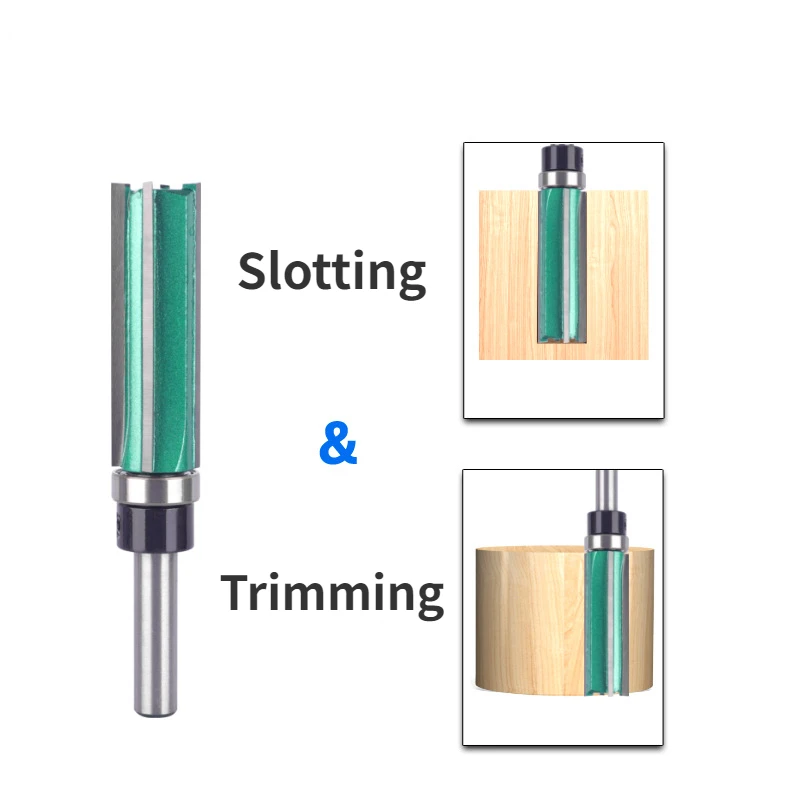 Allsome 8MM 12MM Shank 4 Pattern Bit Router Bit Woodworking Milling Cutter For Wood Bit Face Mill Carbide Cutter End Mill