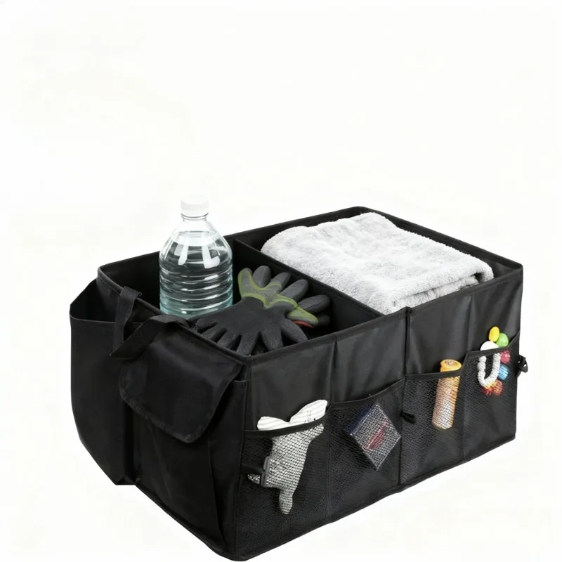 

Big Capacity Car Trunk Organizer Collapsible Storage Box Eco-Friendly Durable Cargo Organizer for Auto SUV Truck