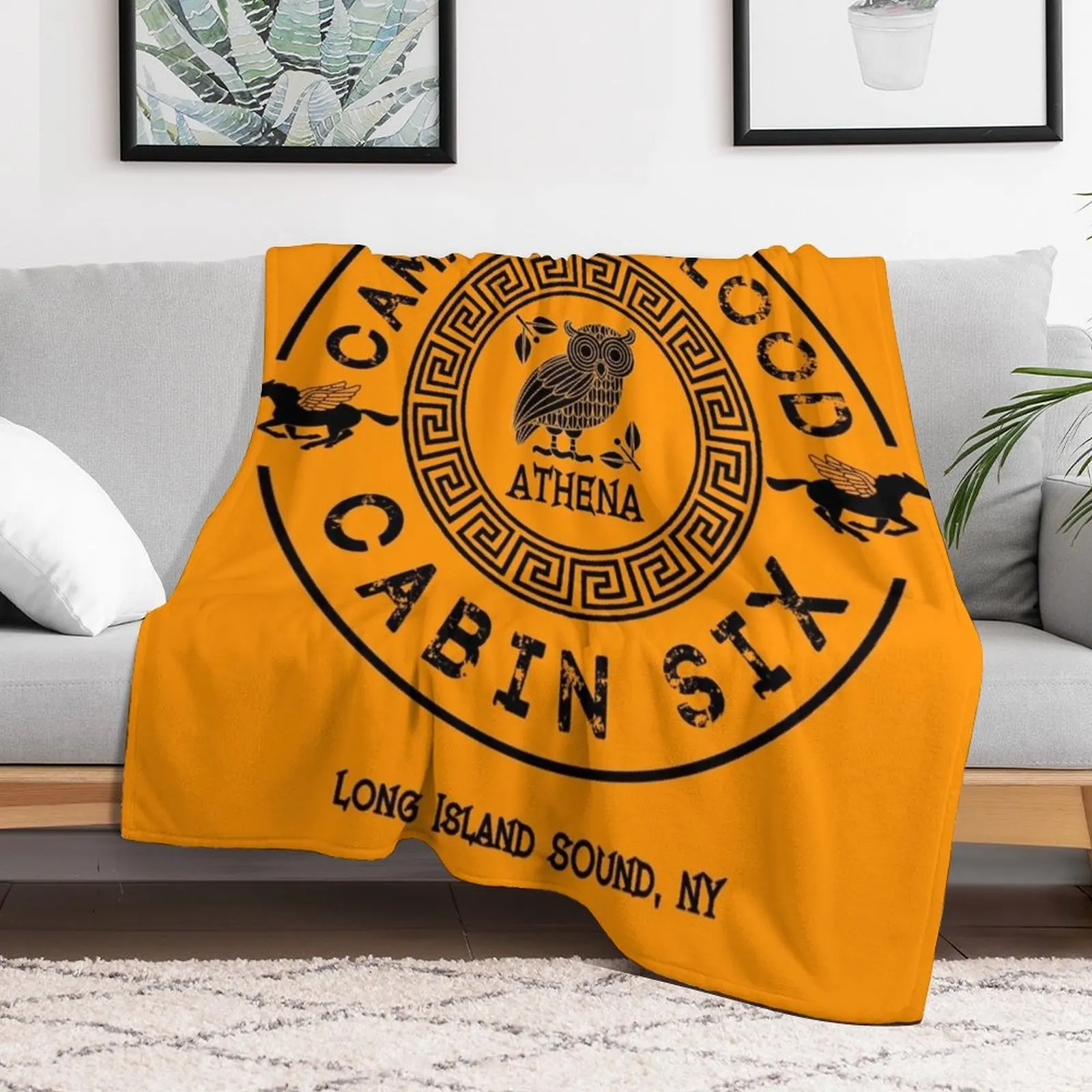 Cabin Six - Афина - Перси Джексон - Одеяло Camp Half-Blood Одеяла для детских одеял и пледе Туристические одеяла