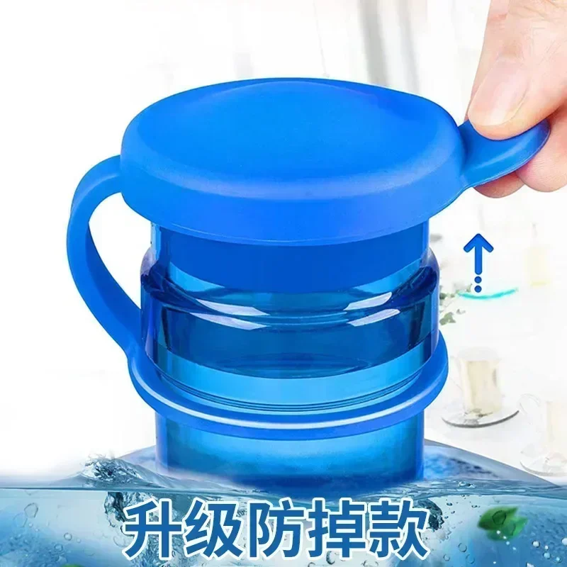 Reusable Silicone Water Bottle Cover Water Jugs Cap Non-Spill Thick Bottle Caps with Inner Plug Durable Drinking Bucket Plug