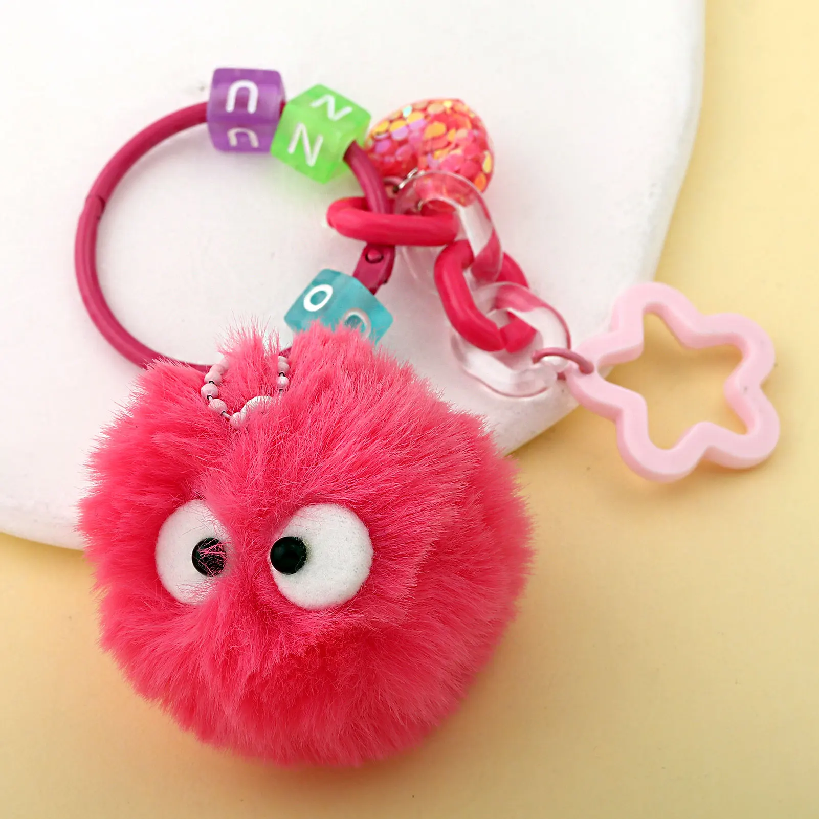 

Плюшевый угольный шар, эльф, мультяшная кукла-Дух, кулон, брелок для ключей, милый чехол для рюкзака для девочек, очаровательная женская сумка, украшения, автомобильные украшения, аксессуары