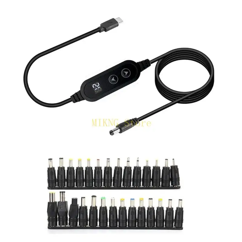 PD100W USB C до DC5525 5.5x2,5 мм Адаптер Адаптер 3,9 фута 28 Советы для широкой совместимости PD5V-20 В. Дополнительные лучшая