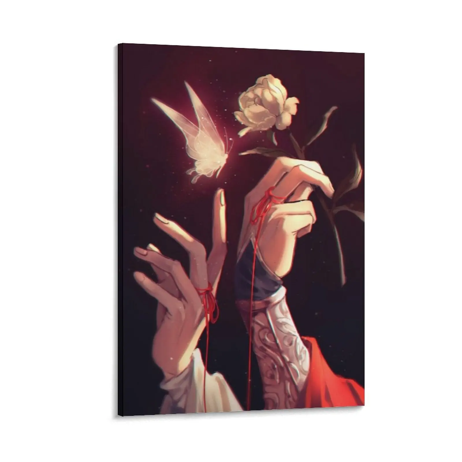 

TGCF Hualian Romantic Hand Flower Canvas Painting art Paintings for bedroom japanese room decor