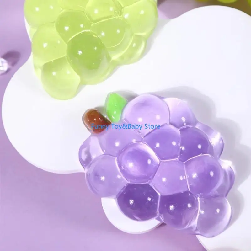 Verformbare Squeeze Stress Ball Für Erwachsene Kinder Realistische Traube Anti Angst Sensorischen Spielzeug C90B
