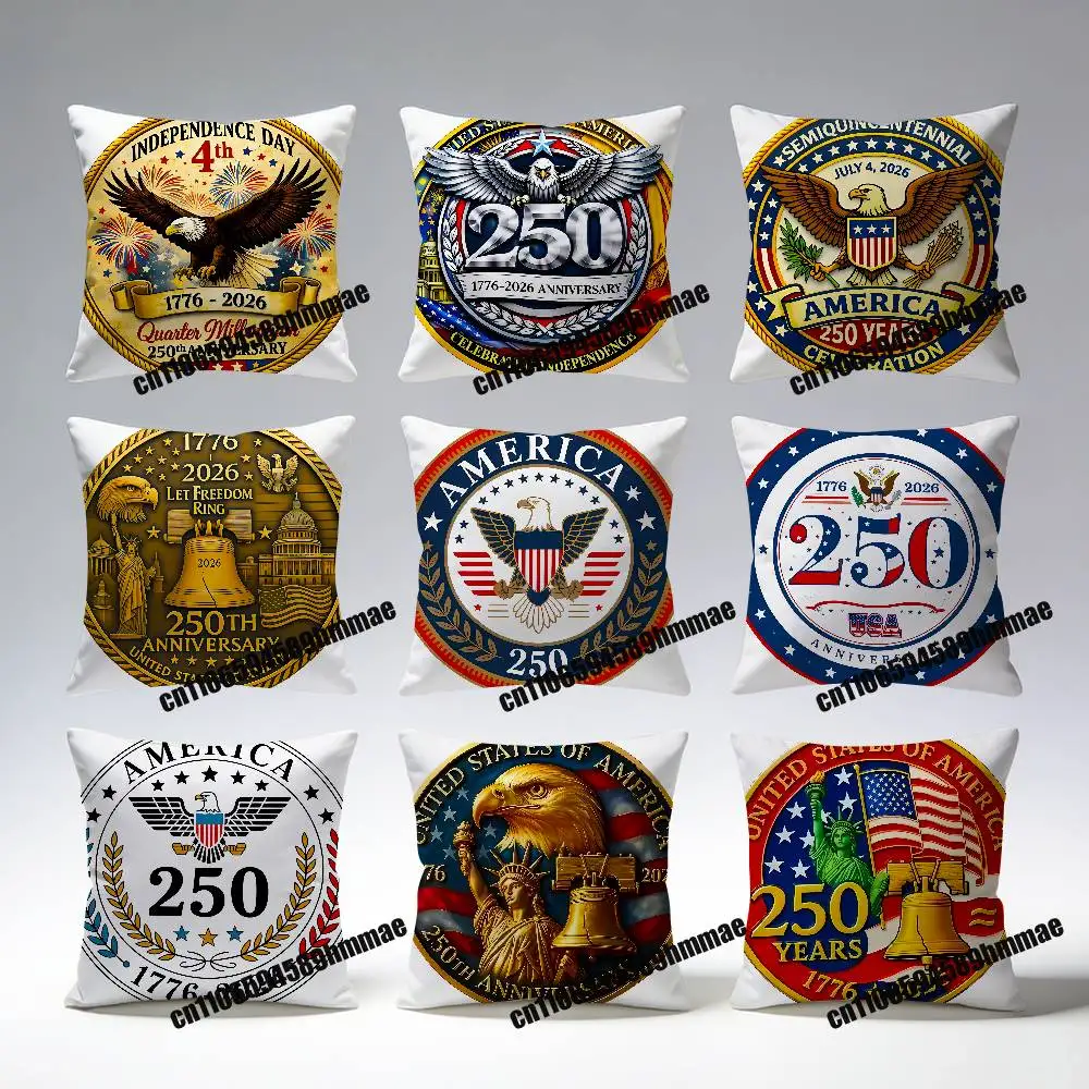 

FOR 250th We The People 1776 Betsy Ross 13 Star American Rebel Constitution US USA America Eagle Throw Pillow Case Sham Cushion