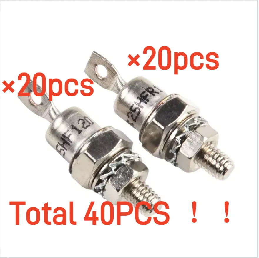 

40PCS new diodes 25HFR120 25HF120 40HF120 70HF160 70HFR120 40HFR120 25 50 85 75 60 80 25RIA 50RIA40