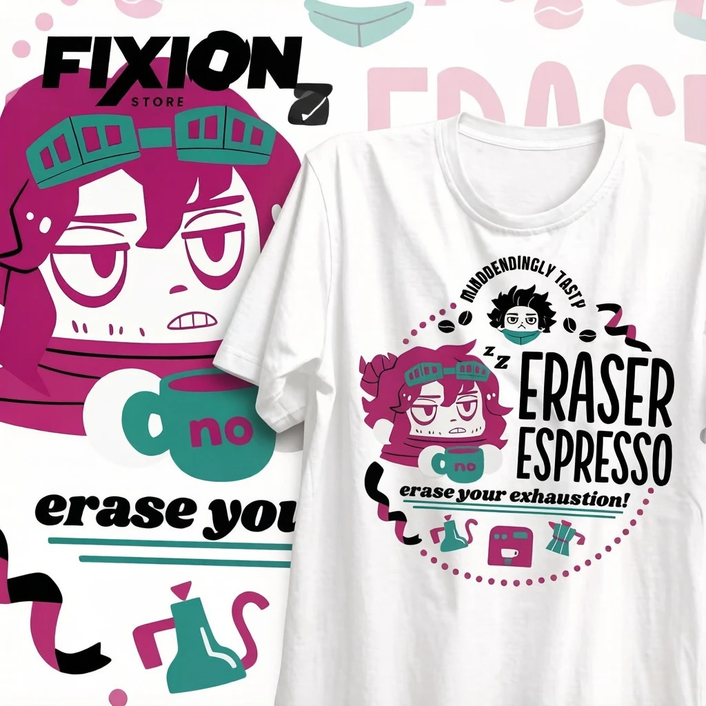 Summer Manga T-shirt Boku No Hero – Eraser [N] N#01 Anime Tee Cheap Clothing Suitable for Both Men and Women Drip Clothing