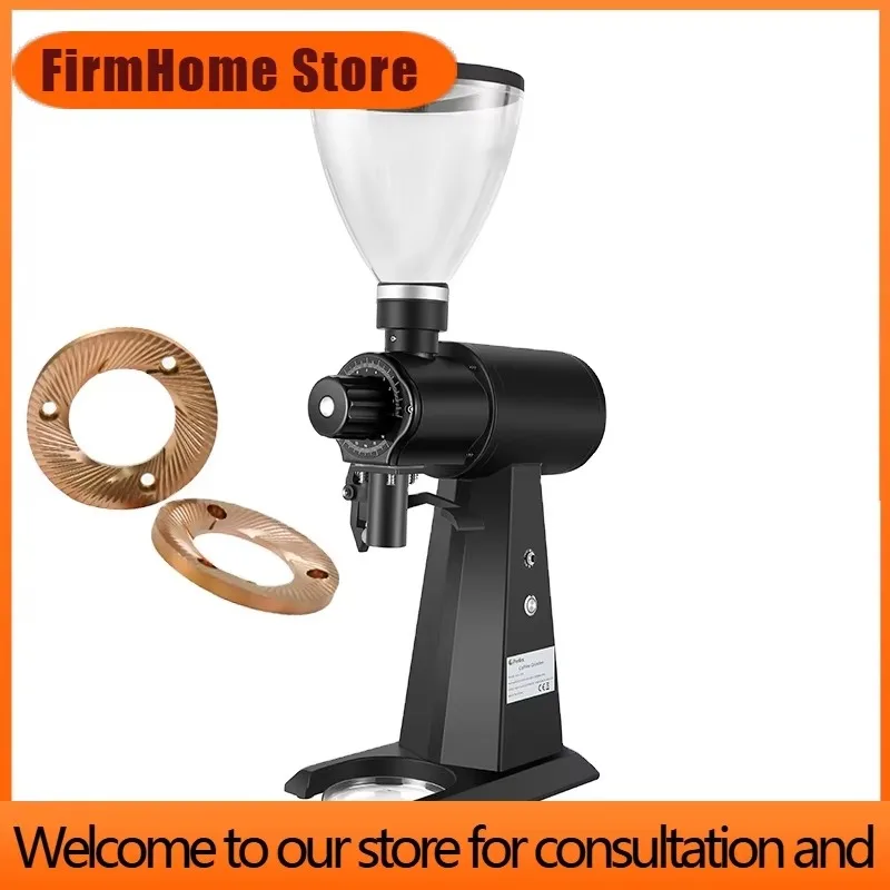 FirmHome Store98mm Titanium Burr Coffee Grinder Industrial Commercial Espresso Cafe Machine Electric Turkish Coffee Bean Grinder