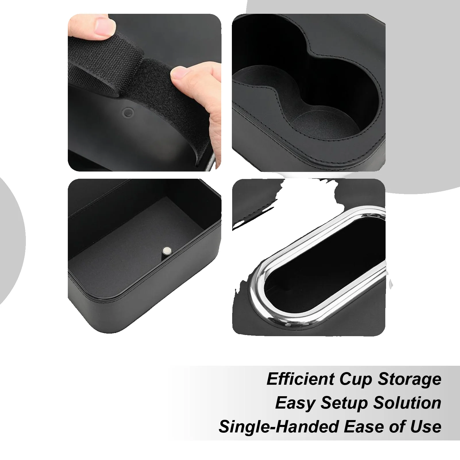Car Armrest Organizer Large Capacity Cup Holder Automotive Armrests Magnetic Storage Box For Water Bottle Key Sunglasses Card
