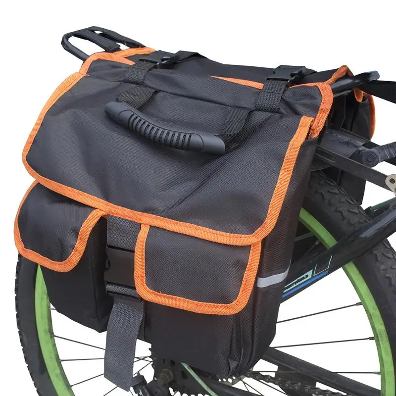 

Bicycle Rear Rack Bag Multifunction Backpack Waterproof Saddle Bag Storage Package Large Capacity Storage For Mountain Bikes