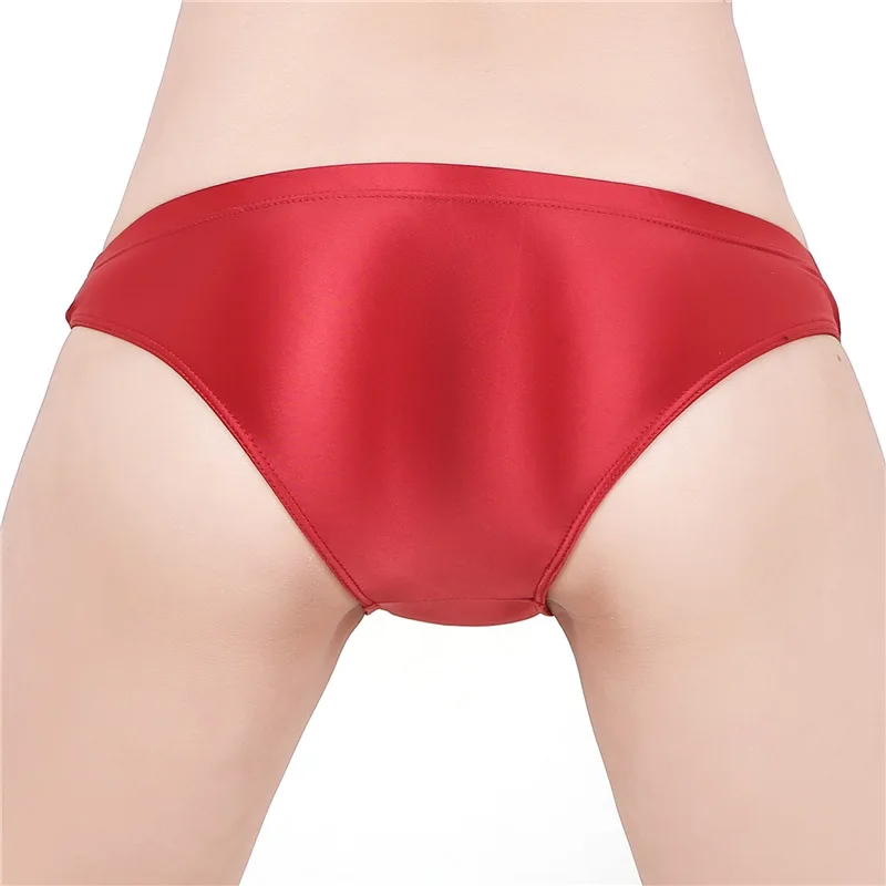 9 color style Smooth Shiny Sexy Unisexy Men and Women Hot Briefs Underwear One Piece Large Size Panties