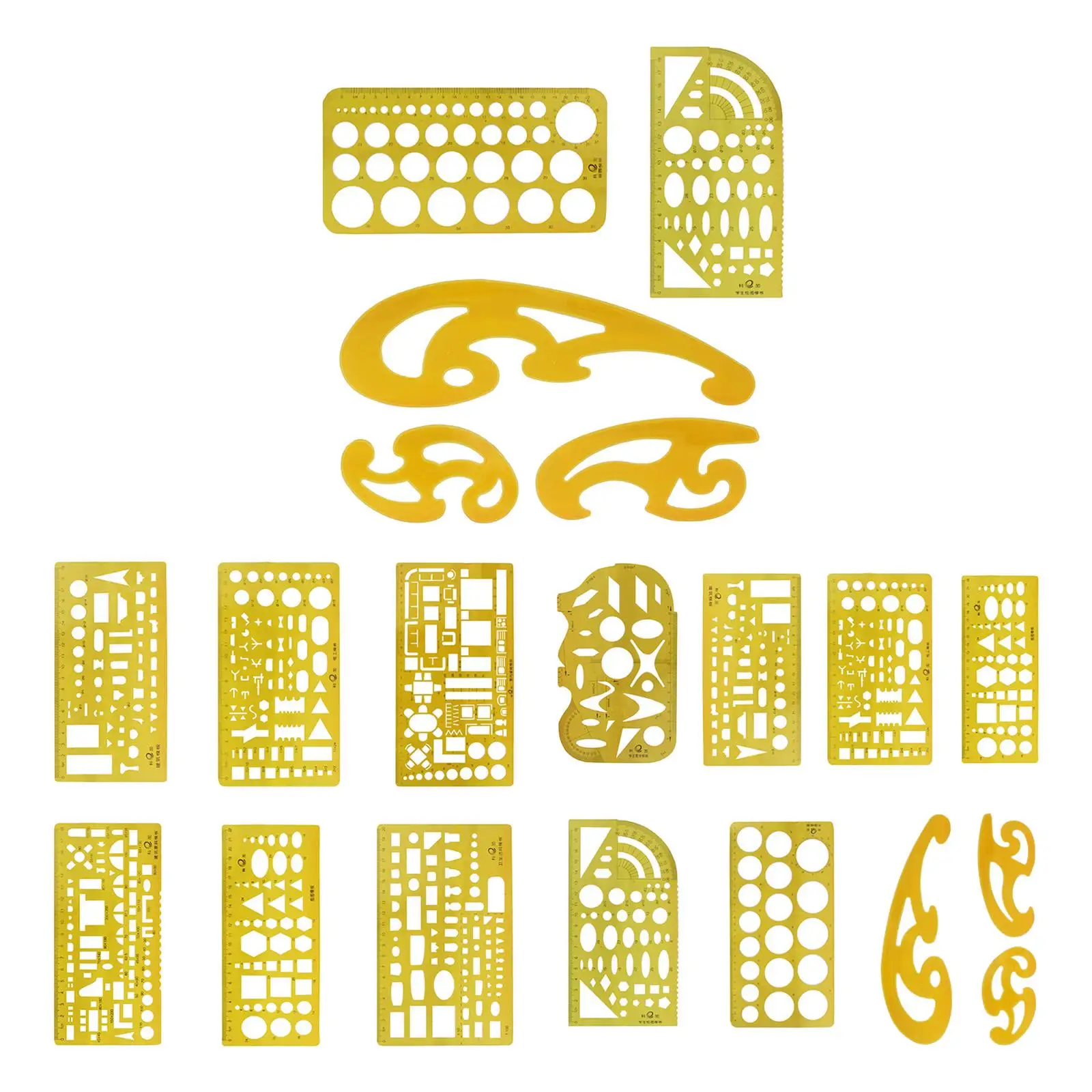 House Plan, set voor interieurontwerp- en meubelsjablonen, tekengereedschappen en