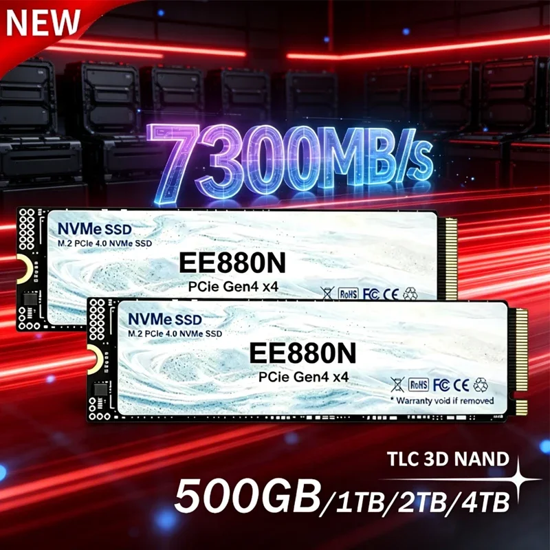 2026New EE880N High Speed 7300MBs ,500GB/1TB/2TB/4TB SSD M.2 NVMe Internal Solid State Drive  PCIe 4.0, Drive for Laptop PC