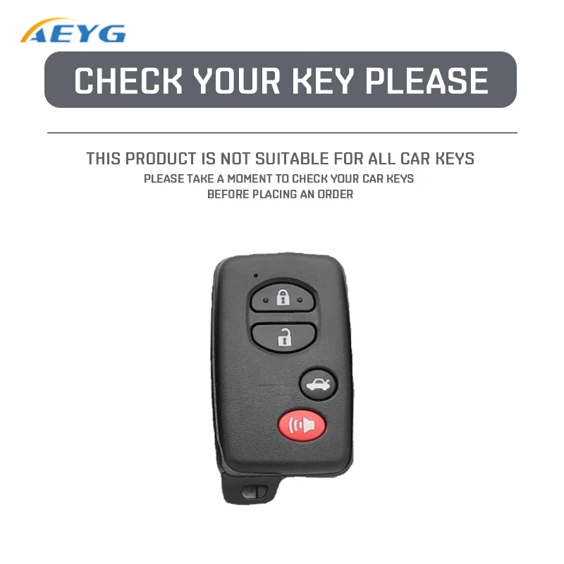 For Toyota Prius 30 Alpha Aqua Land Cruiser Auris For Lexus LC 200 2012 - 2014 Parts Car Key Case Cover Fob Keychain Accessories